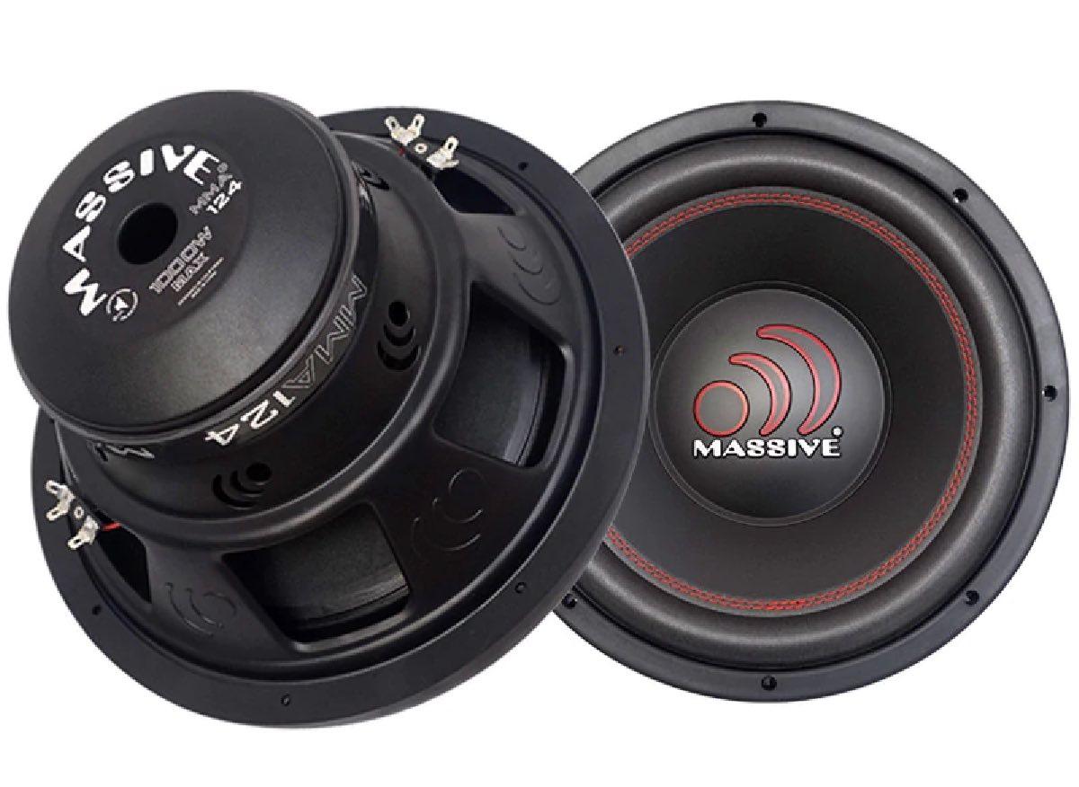 MASSIVE AUDIO 12" 1000 WATT DUAL 4 VC (MMA124V2)