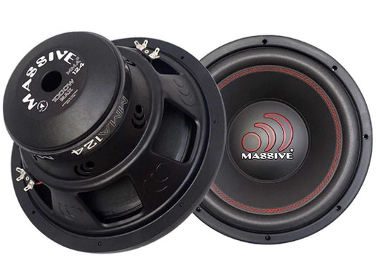 MASSIVE AUDIO 12" 1000 WATT DUAL 4 VC (MMA124V2)