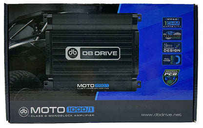 DB DRIVE FULL RANGE 1000 WATT MONO BLOCK 1 OHM STABLE MICRO POWER SPORTS AMPLIFIER (MOTO1000/1)