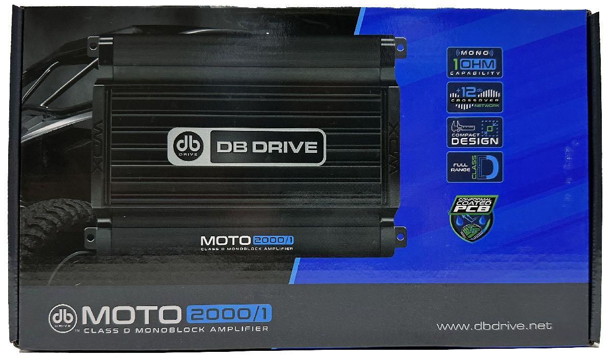 DB DRIVE FULL RANGE 2000 WATT MONO BLOCK 1 OHM STABLE MICRO POWER SPORTS AMPLIFIER (MOTO2000/1)
