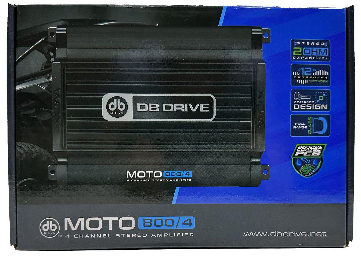 DB DRIVE 1600 WATT 4 CHANNEL MICRO POWER SPORTS AMPLIFIER (MOTO800/4)