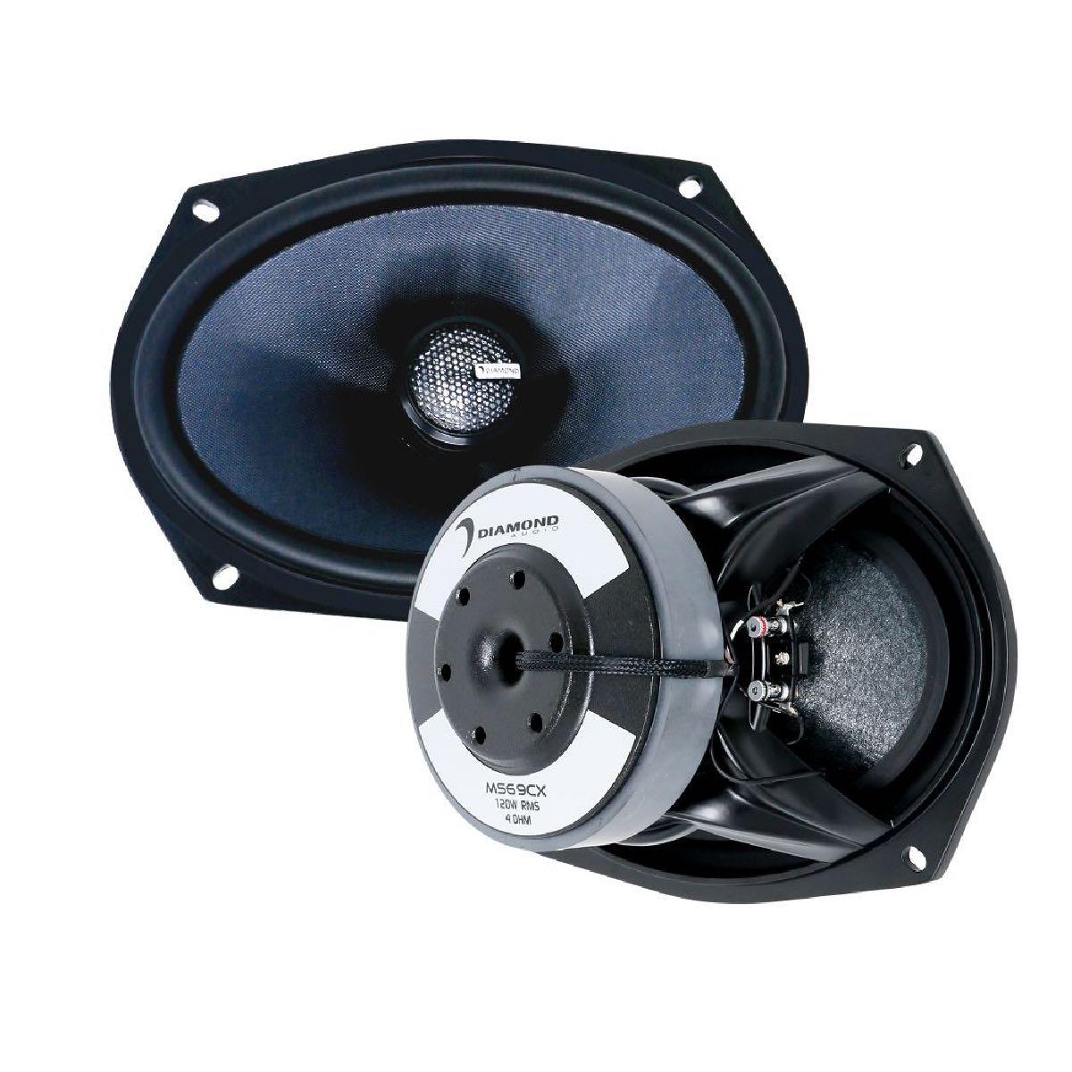 DIAMOND AUDIO MOTOR-SPORT SERIES 6X9 HIGH OUTPUT COAXIAL SUB 125 WATTS RMS PAIR (MS69CX)