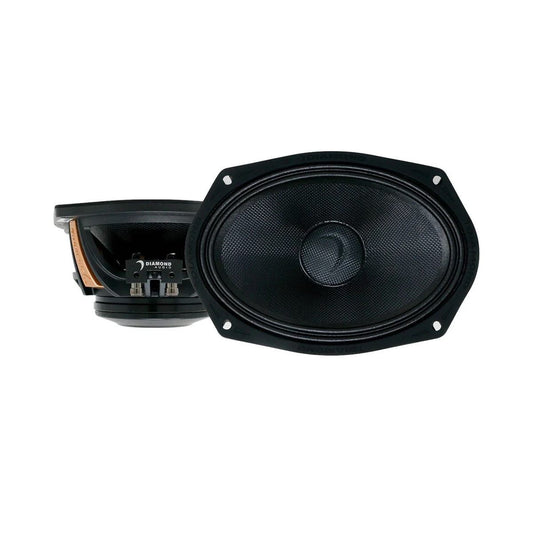 DIAMOND AUDIO 6X9" NEODYMIUM MIDRANGE 350 WATT RMS PAIR PACKED (MS69NEO) - image 1