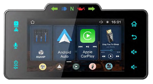 DIAMOND AUDIO HARLEY 98-13 STREET GLIDE RADIO WITH CARPLAY AND ANDROID AUTO & OEM CONNECTION (MSHD9813SG)