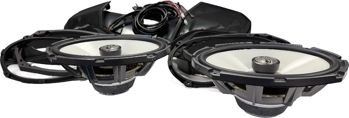 DIAMOND AUDIO MOTOR-SPORT 2024 HARLEY DAVIDSON CUT IN KIT WITH HXM69F2 LED LIT 6X9 SPEAKERS (MSHXM692LK24)