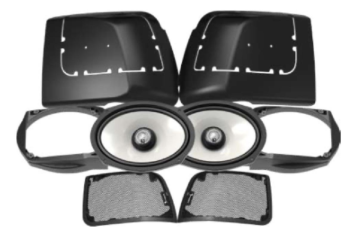 DIAMOND AUDIO MOTOR-SPORT 2024 HARLEY DAVIDSON CUT IN KIT WITH HXM694F RGB 6X9 LOUDSPEAKERS (MSHXM694LK24)
