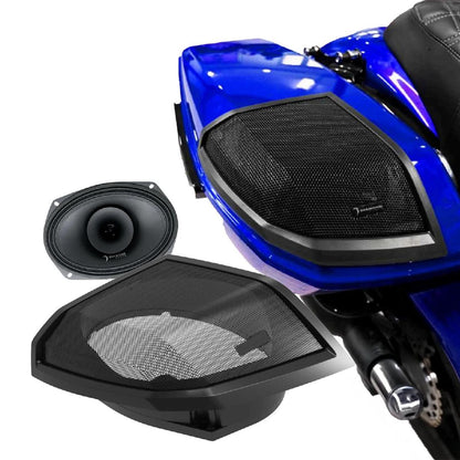 DIAMOND AUDIO MOTOR-SPORT 2024 HARLEY DAVIDSON CUT IN KIT WITH MP694 6X9 LOUDSPEAKERS (MSMP694LK24)