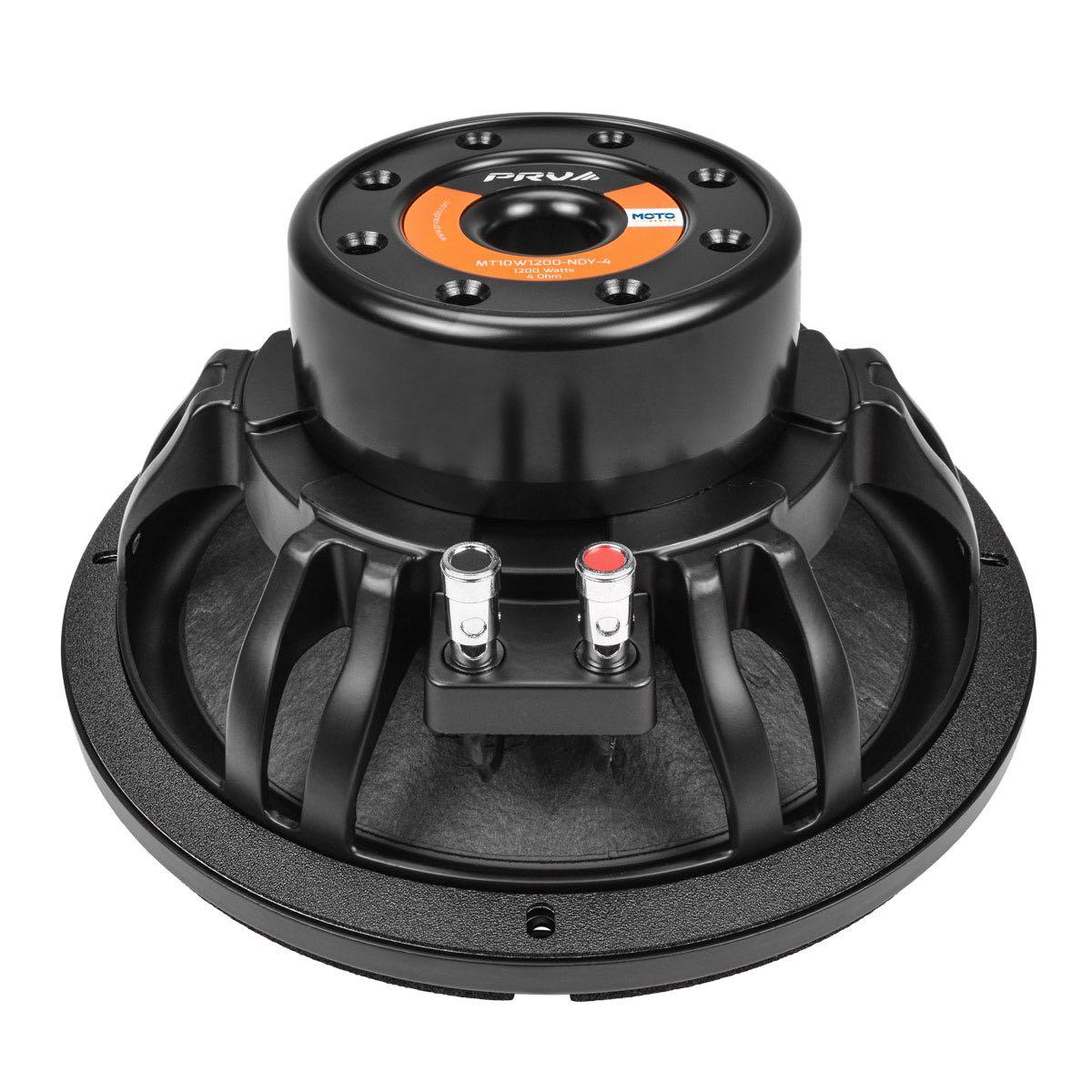 PRV AUDIO 10" MOTO SERIES 10" WOOFER OPTIMIZED FOR COMPACT ENCLOSURES SADDLEBAGS (MT10W1200-NDY-4)