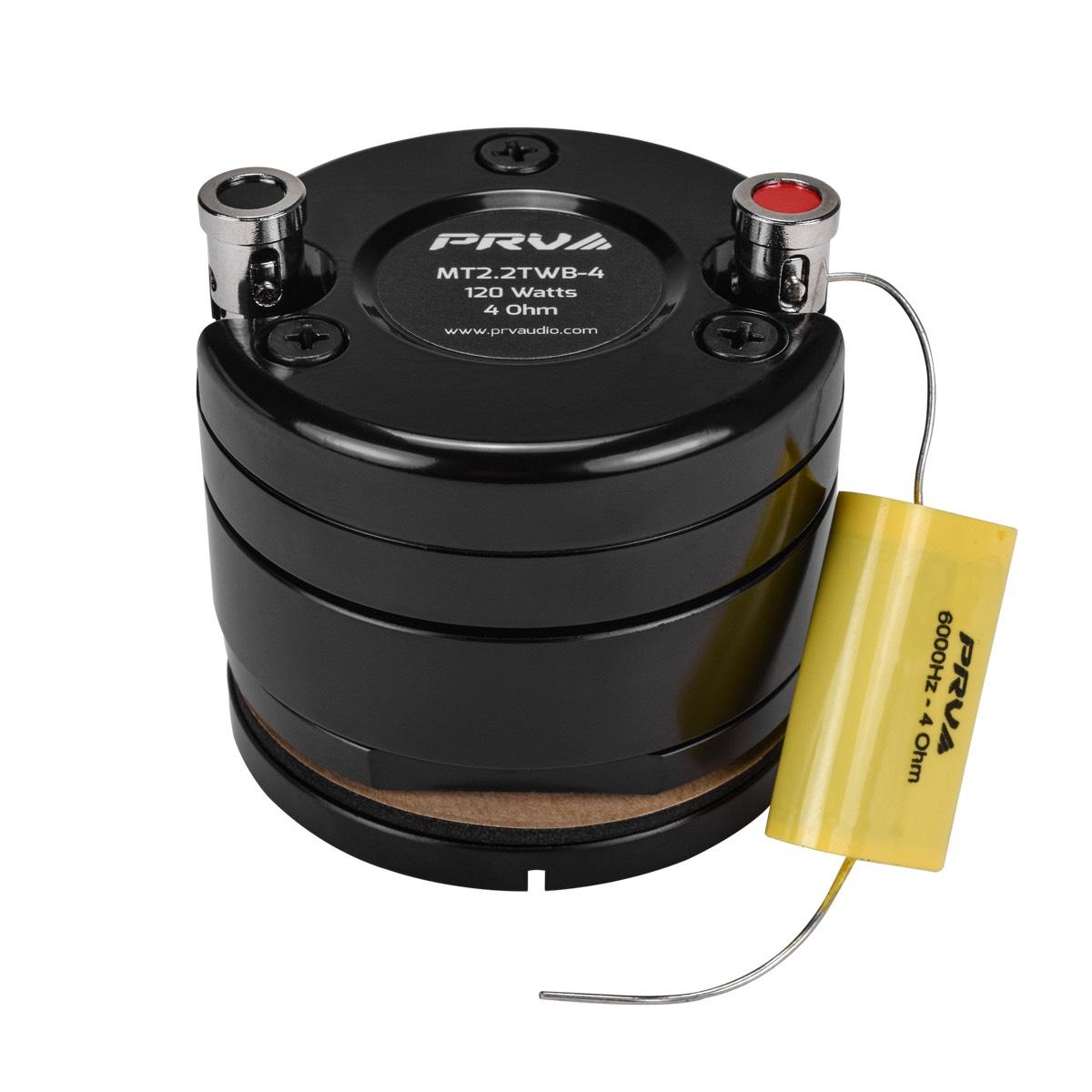 PRV AUDIO - 2.25" SHORT HORN TWEETER BLACK 240 WATTS, EACH (MT2.2TWB-4)