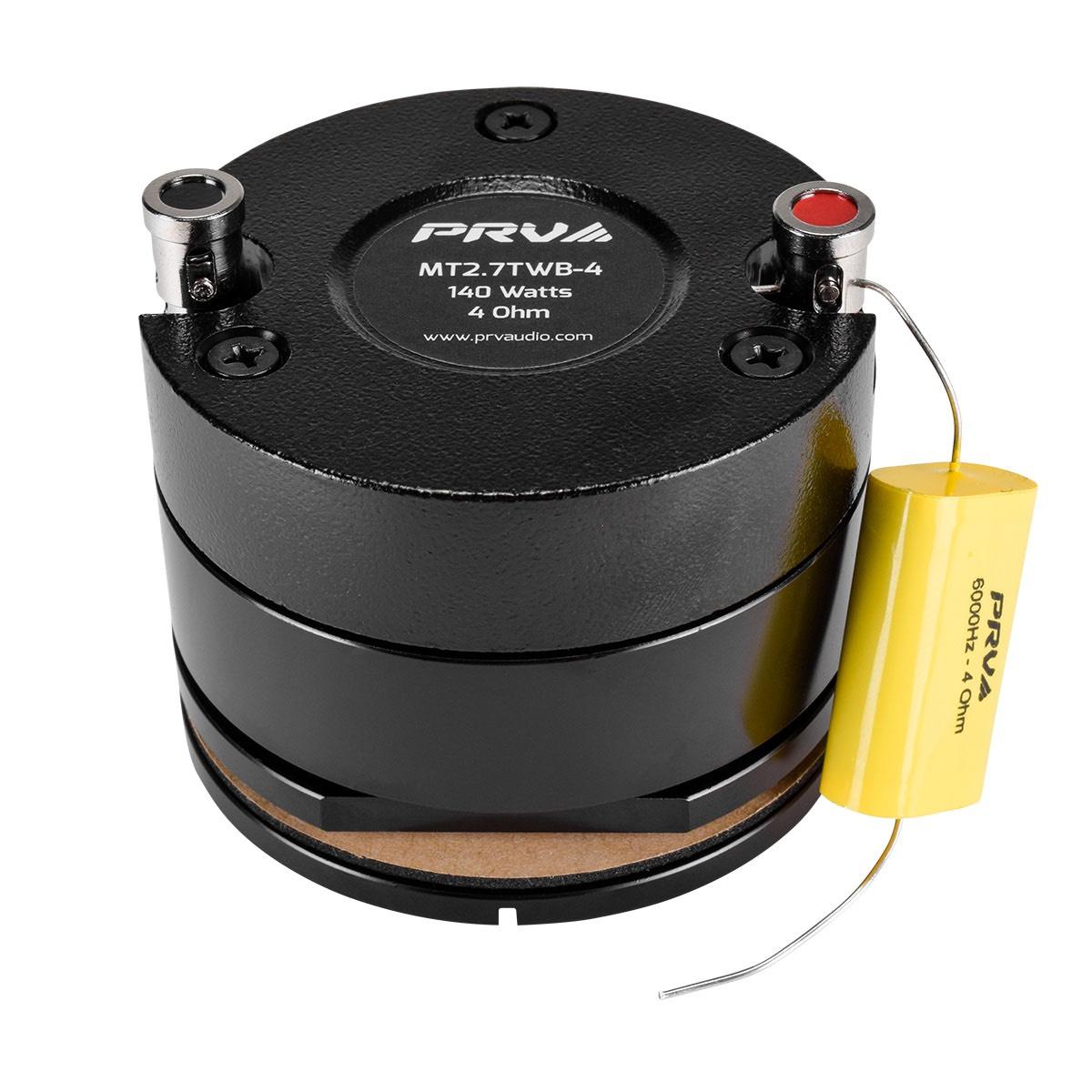 PRV AUDIO - 2.75" SHORT HORN TWEETER BLACK 240 WATTS, EACH (MT2.7TWB-4)