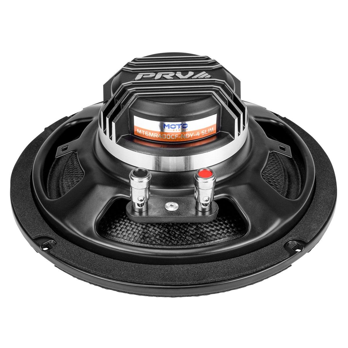 PRV AUDIO - 6.5" CARBON FIBER NEODYMIUM MIDRANGE 400 WATT MOTORCYCLE SPEAKER SOLD AS EACH (MT6MR400CF-NDY-4-SLIM)