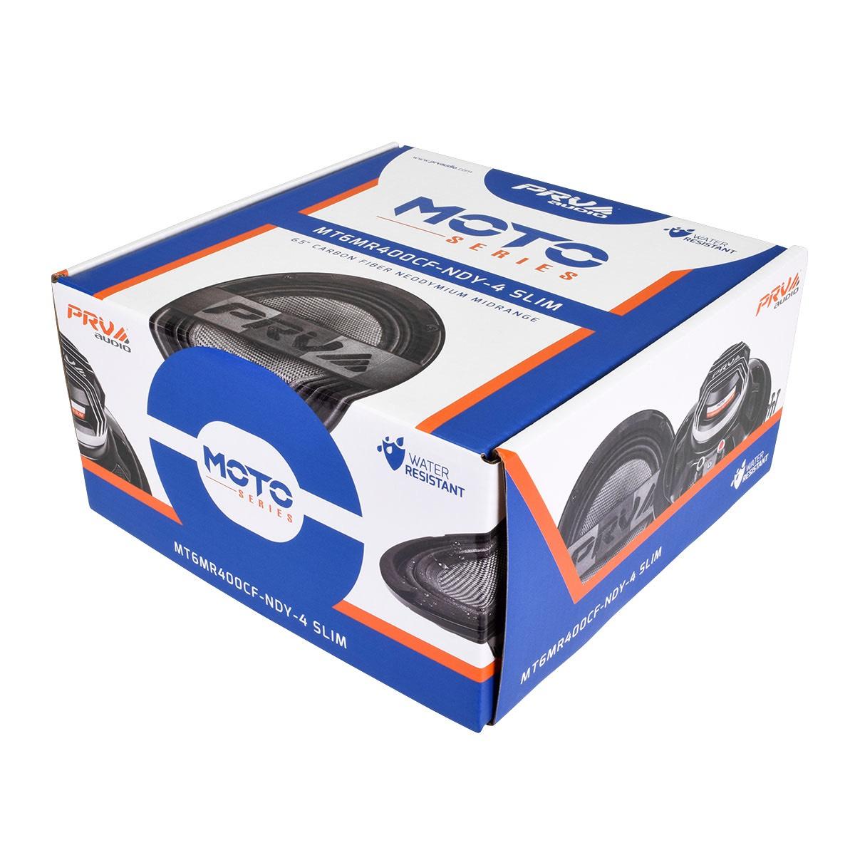 PRV AUDIO - 6.5" CARBON FIBER NEODYMIUM MIDRANGE 400 WATT MOTORCYCLE SPEAKER SOLD AS EACH (MT6MR400CF-NDY-4-SLIM)