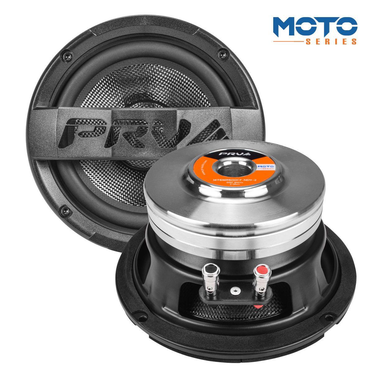 PRV AUDIO - 6.5" CARBON FIBER NEODYMIUM MIDRANGE 600 WATT MOTORCYCLE SPEAKER SOLD AS EACH (MT6MR600CF-NDY-2)