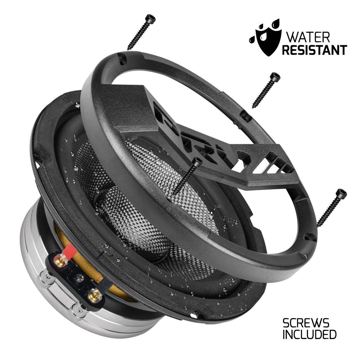 PRV AUDIO - 6.5" CARBON FIBER NEODYMIUM MIDRANGE 600 WATT MOTORCYCLE SPEAKER SOLD AS EACH (MT6MR600CF-NDY-2)
