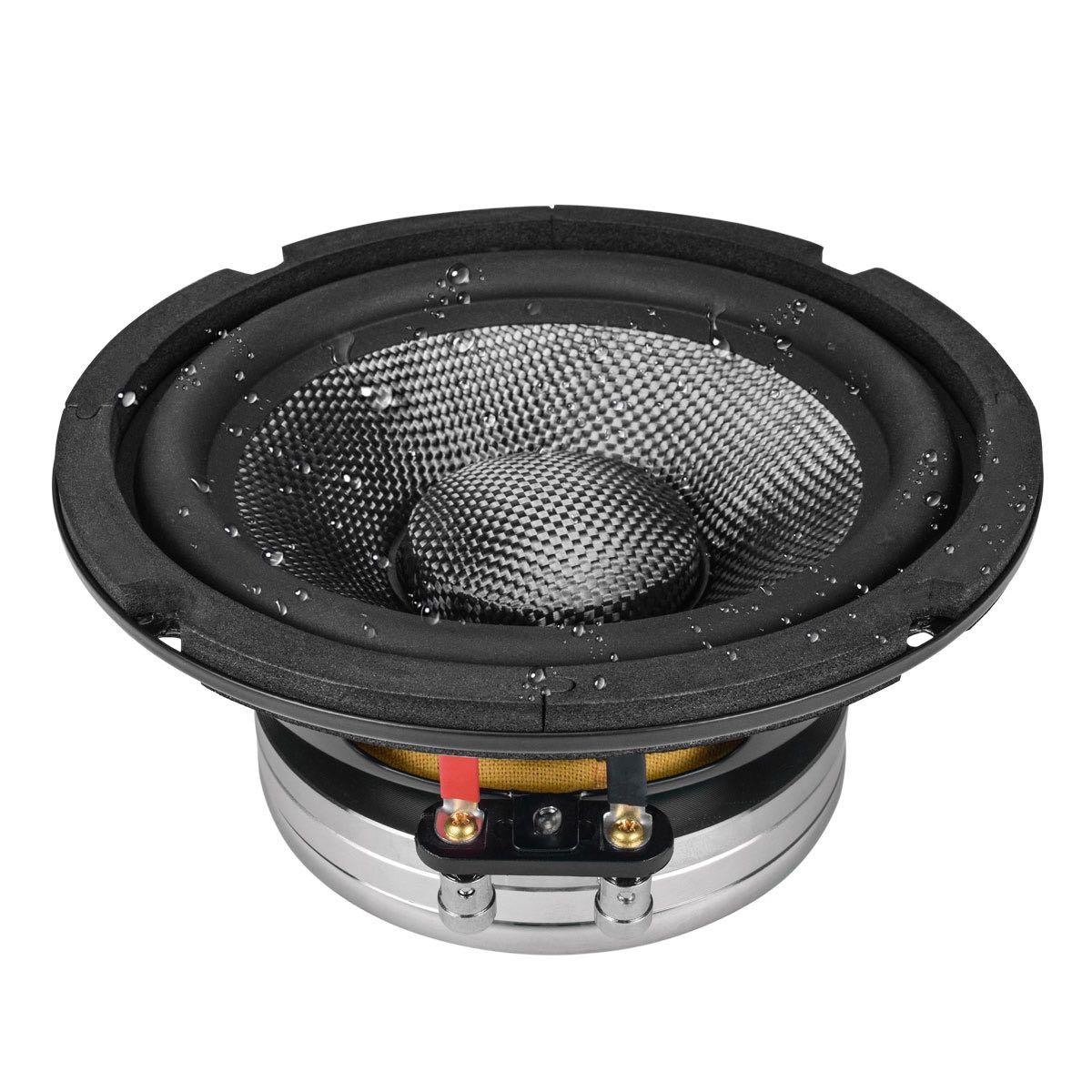 PRV AUDIO - 6.5" CARBON FIBER NEODYMIUM MIDRANGE 600 WATT MOTORCYCLE SPEAKER SOLD AS EACH (MT6MR600CF-NDY-2)