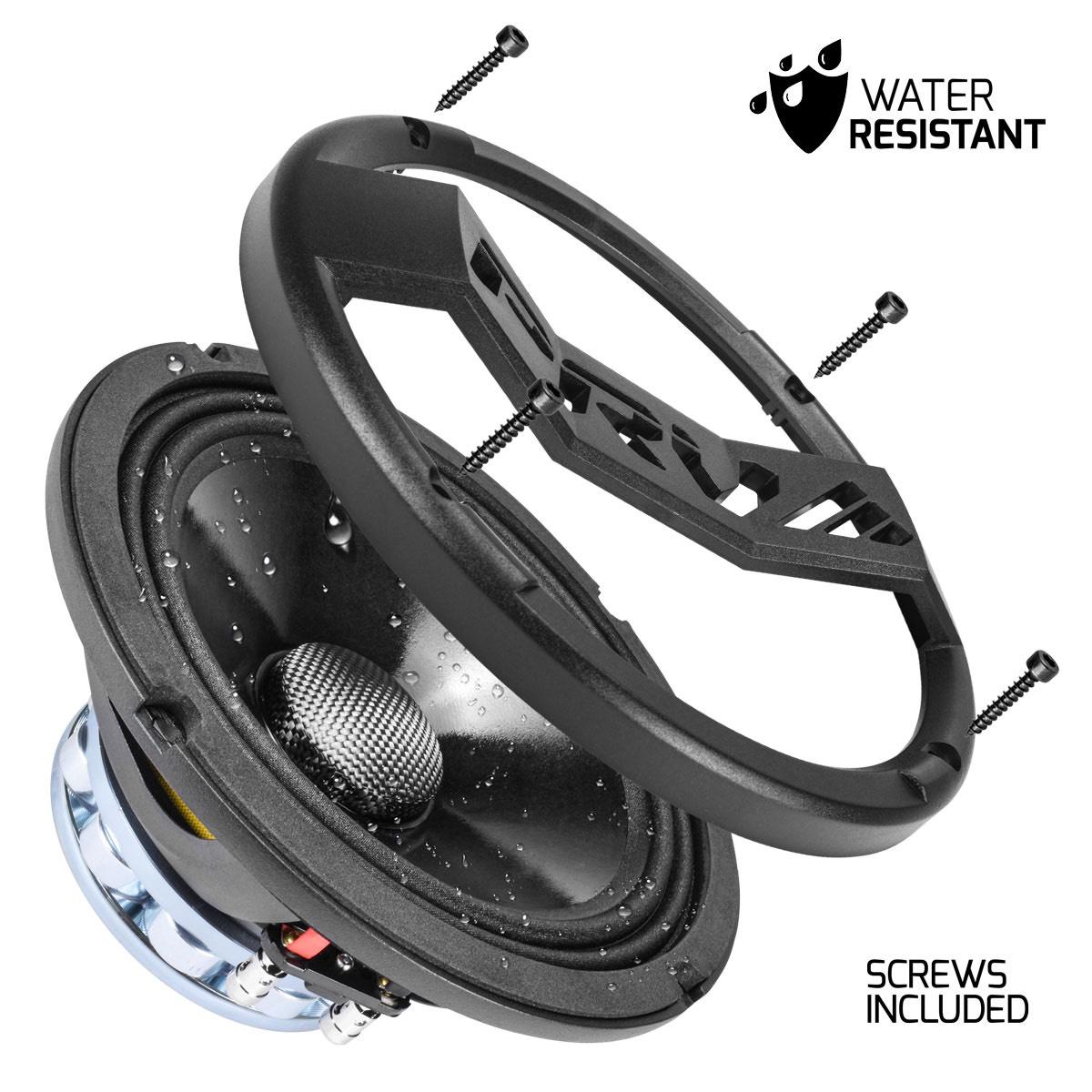 PRV AUDIO - 8" NEODYMIUM MIDRANGE 600 WATT MOTORCYCLE SPEAKER SOLD AS EACH (MT8MR600-NDY-4)