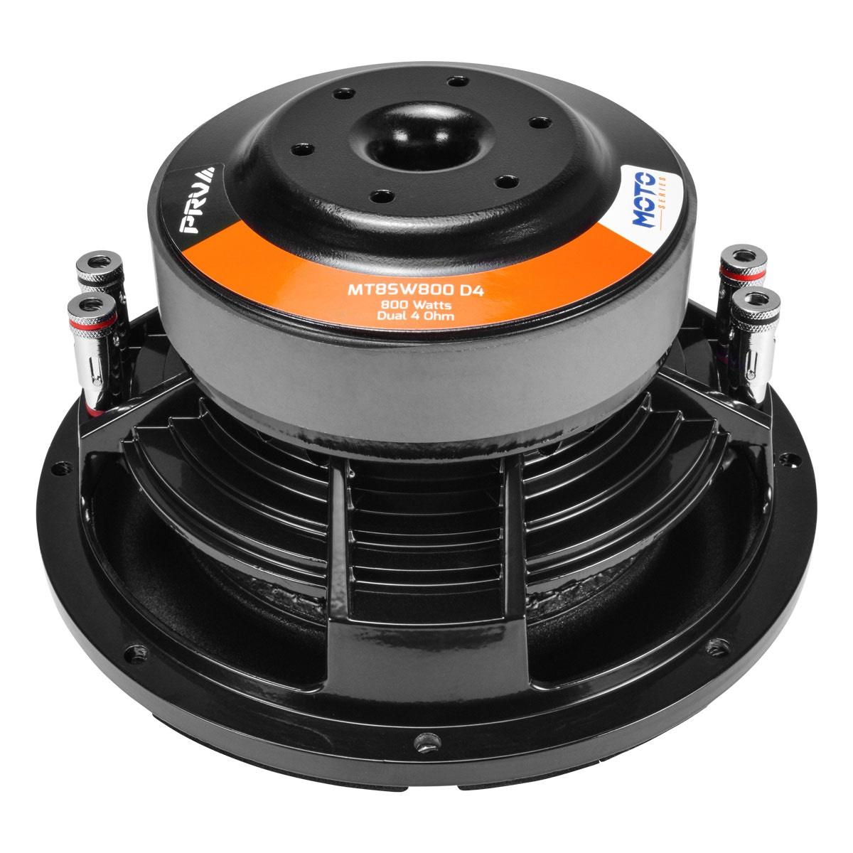 PRV AUDIO - 8" 800 WATT SLIM MOTORCYCLE WOOFER DVC 4 OHM (MT8SW800 D4)