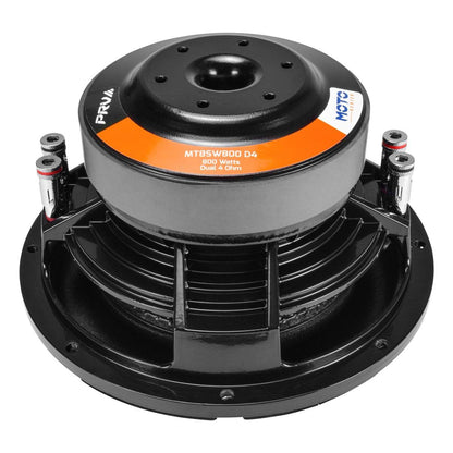 PRV AUDIO - 8" 800 WATT SLIM MOTORCYCLE WOOFER DVC 4 OHM (MT8SW800 D4)