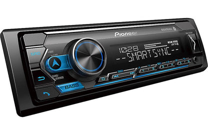 PIONEER SINGLE DIN MECHLESS WITH BLUETOOTH & 4 VOLT RCA'S (MVHS322BT)