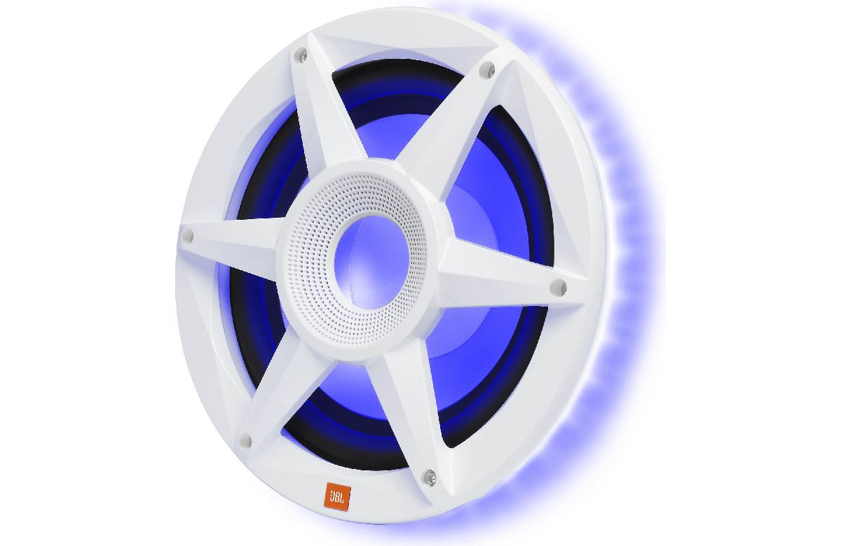JBL STADIUM MARINE 10" PREMIUM MARINE WOOFER WITH RGB LED WHITE (MW1000AM)