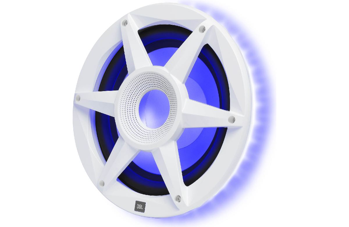 JBL STADIUM MARINE 10" PREMIUM MARINE WOOFER WITH RGB LED WHITE (MW1000AM)