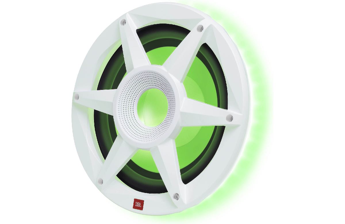 JBL STADIUM MARINE 10" PREMIUM MARINE WOOFER WITH RGB LED WHITE (MW1000AM)