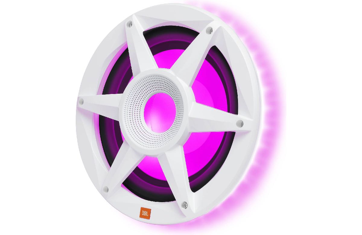 JBL STADIUM MARINE 10" PREMIUM MARINE WOOFER WITH RGB LED WHITE (MW1000AM)