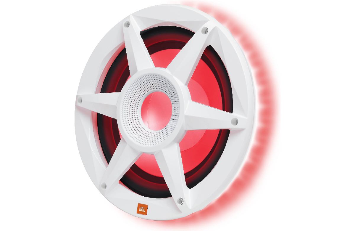 JBL STADIUM MARINE 10" PREMIUM MARINE WOOFER WITH RGB LED WHITE (MW1000AM)