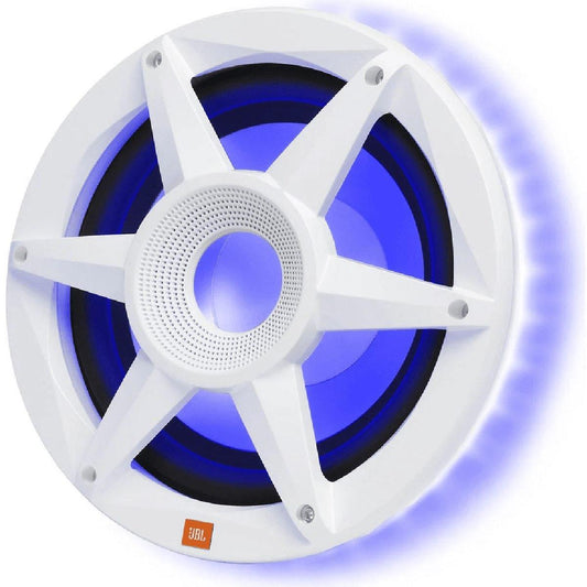 JBL 10" 900 WATT STADIUM MARINE SUBWOOFER RGB LIT WHITE (STADIUMMW1000AM)