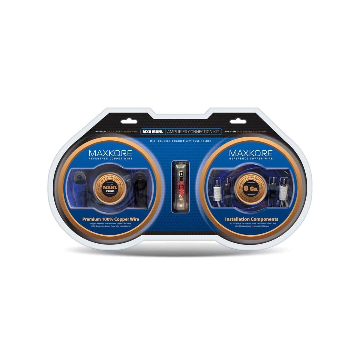 DB LINK MAXKORE 8 GAUGE PURE COPPER AMP KIT (MX8MANL)