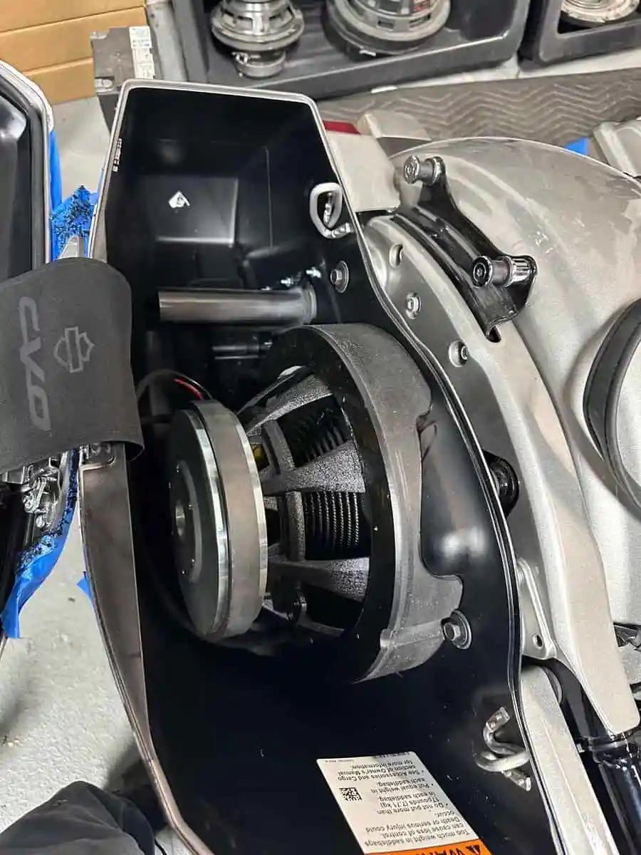 NAGY CUSTOMS HARLEY 2024 CVO & UP 10" WOOFER RINGS FOR SADDLE BAGS PAIR PACKED WITH PANEL BOND (NAGY1024)