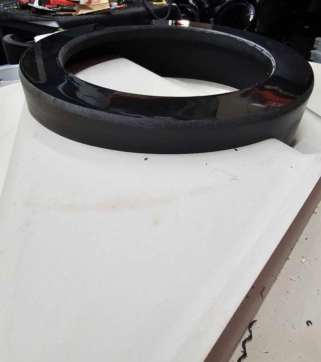 NAGY CUSTOMS HARLEY 2024 CVO & UP 10" WOOFER RINGS FOR SADDLE BAGS PAIR PACKED WITH PANEL BOND (NAGY1024)