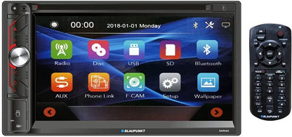 BLAUPUNKT 6.9" DOUBLE DIN BLUETOOTH & MIRROR LINK W/DVD (NAPA65)