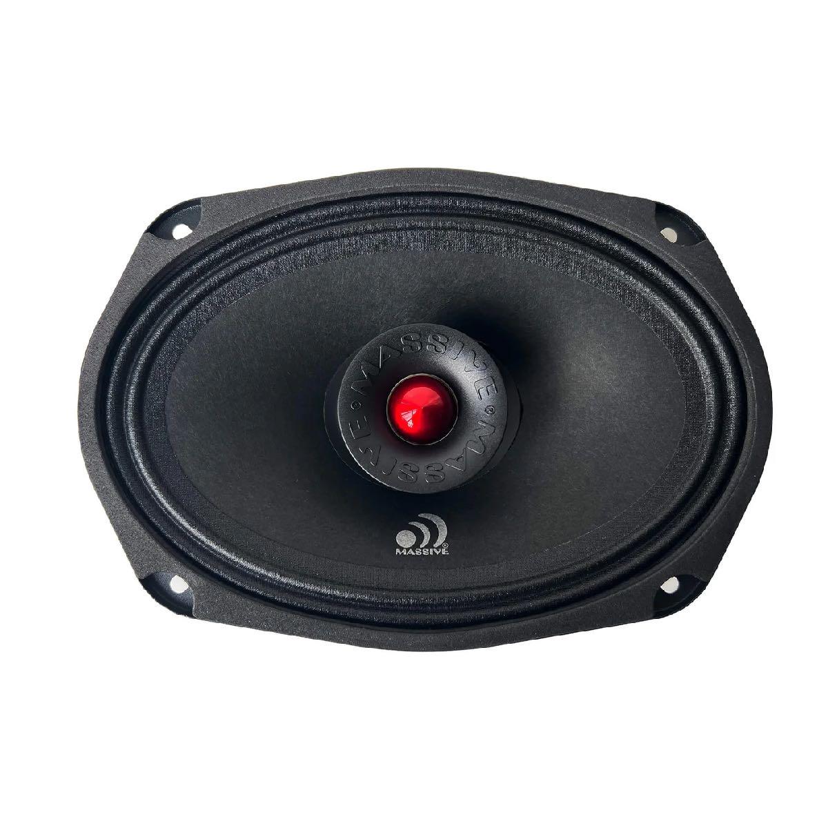 MASSIVE AUDIO 320 WATT 6X9" MID-BASS PRO AUDIO COAXIAL NEO WEATHERPROOF SPEAKER EACH (P69NTI)
