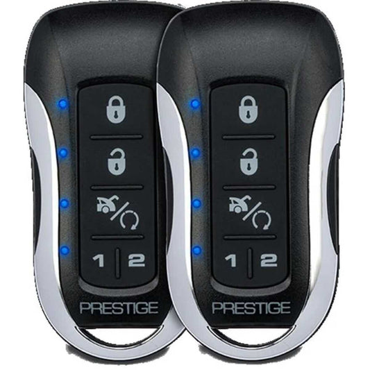 PRESTIGE (1) TWO-WAY LCD & (1) ONE-WAY 5 BUTTON TRANSMITTERS W/ANTENNA UP TO 1 MILE - FOR USE ON FLRSBA AND DATA START SYSTEMS (PE2LCDZ)