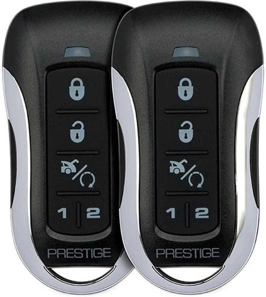 PRESTIGE (2) LONG RANGE 5 BUTTON TRANSMITTERS with ANTENNA UP TO 1 MILE - FOR USE ON FLRSBA AND DATA START SYSTEMS (PE5BZ)