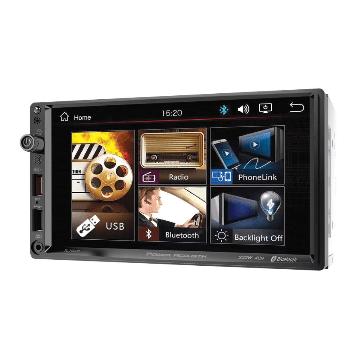 POWER ACOUSTIK 7" LCD MEDIA RECEIVER W/ ANDROID PHONELINK (PL-700HB)