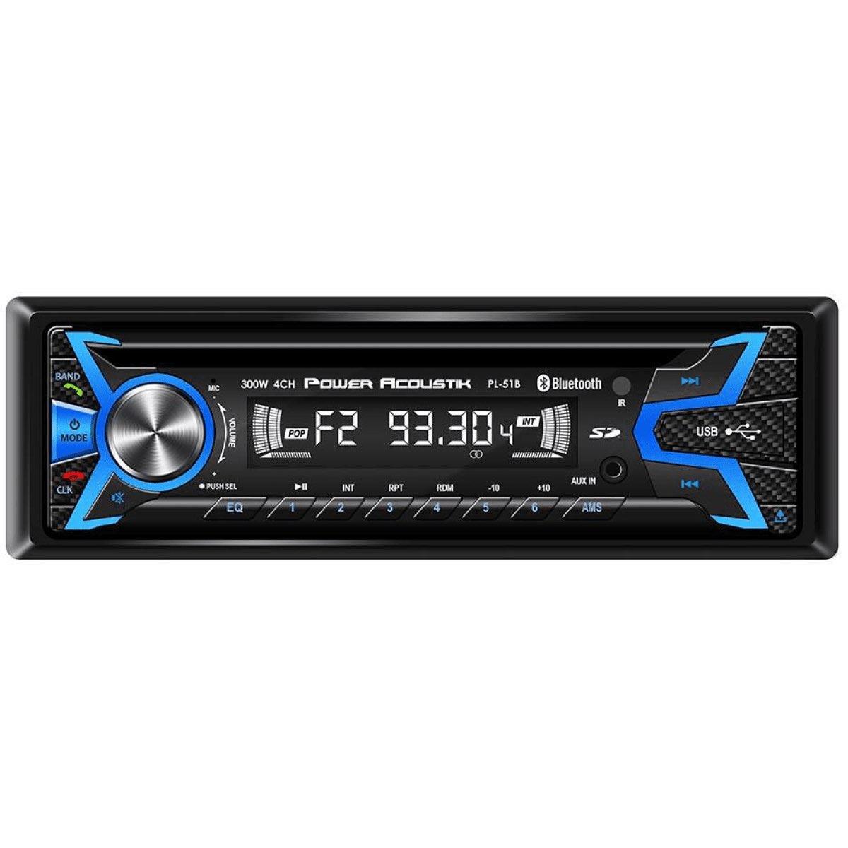 POWER ACOUSTIK MECHLESS IN DASH W/ BLUETOOTH (PL51B)
