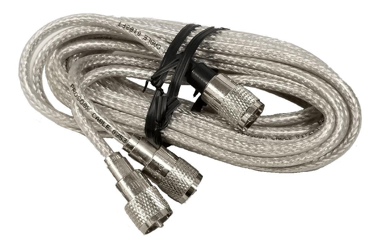 PROCOMM PREMADE RG8X MINI CLEAR 6' COAX (PR68XC)