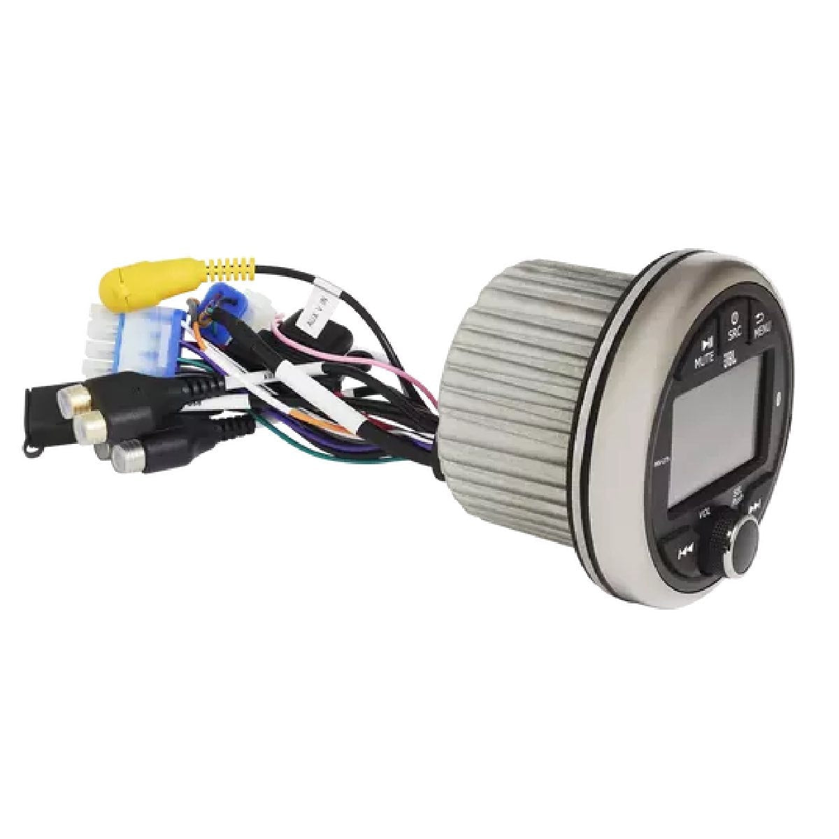 JBL AM/FM HIGH POWER BLUETOOTH GAUGE STYLE MARINE RADIO WITH COLOR LCD AND CAMERA INPUT (PRV275)