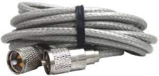 PROCOMM PRE-MADE RG8X MINI CLEAR 18' COAX (PR18-8XC)