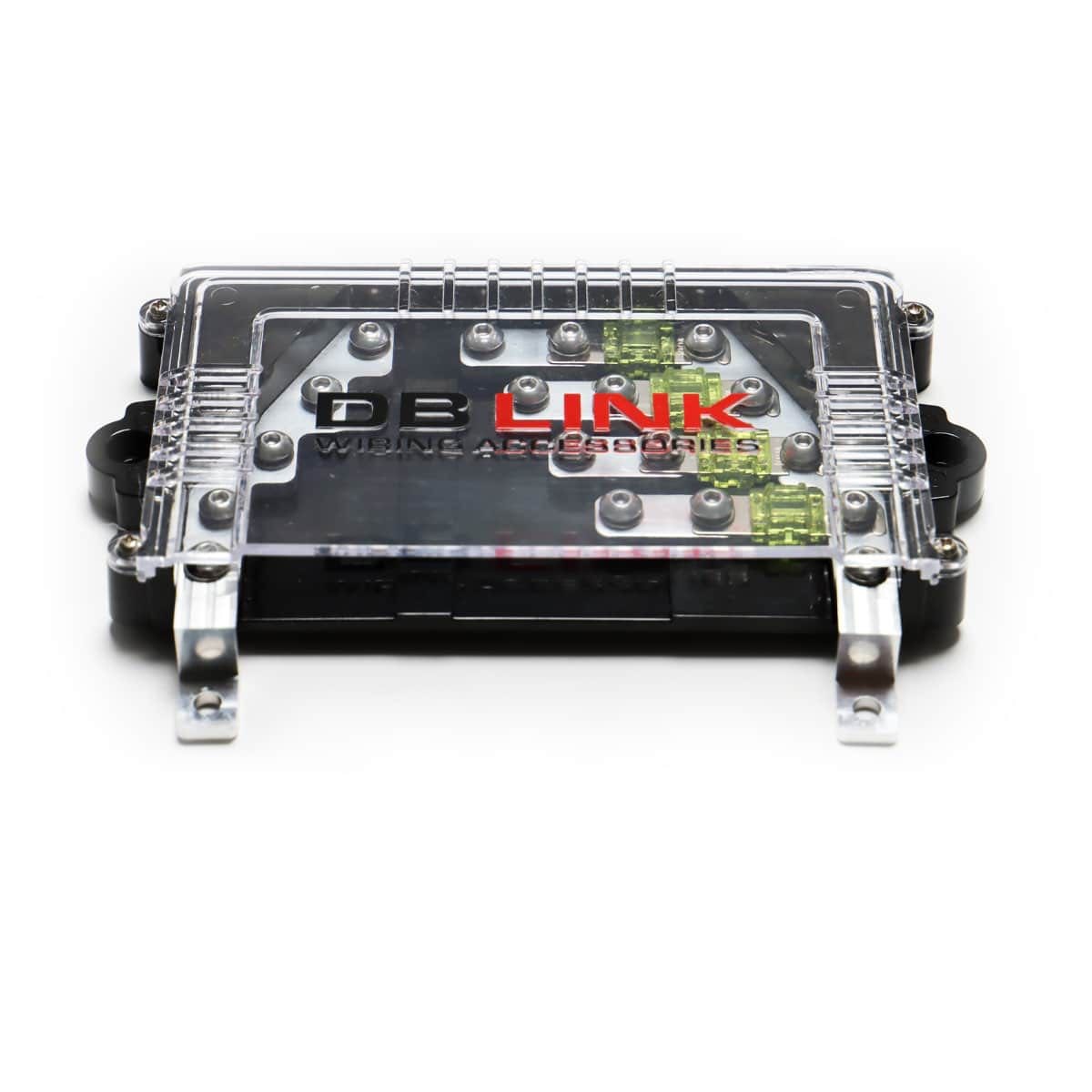DB LINK 4-WAY MINI POWERSPORT ANL FUSE BLOCK W/GROUND DISTRIBUTION BOLTS DIRECTLY TO BATTERY (PSMANL4)