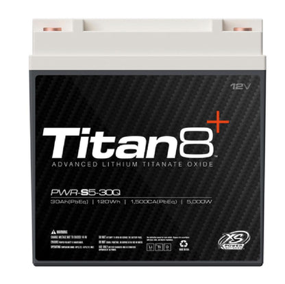 XS POWER TITAN SERIES LITHIUM TITANATE 12 VOLT 5000 WATT HARLEY BATTERY (PWR-S5-30Q)
