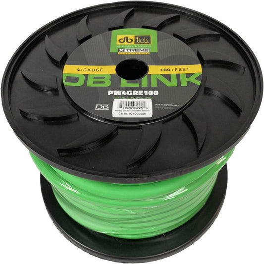 DB LINK 4 GAUGE GREEN 100' SUPER FLEX WIRE (PW4GRE100)