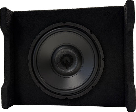 QUANTUM AUDIO SINGLE 10" LOADED SUBWOOFER ENCLOSURE WITH BUILT IN AMPLIFIER (QBC1-10)