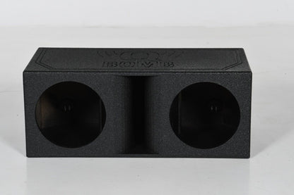 Qpower 2 HOLE 10" VENTED BED LINER SUBWOOFER ENCLOSURE (QBOMB10HP)