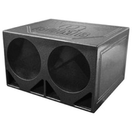 QPOWER 2 HOLE 15" VENTED BED LINER SUBWOOFER ENCLOSURE (QBOMB15V)
