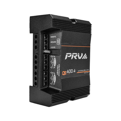 PRV AUDIO - 4 CHANNEL MINI COMPACT 400 WATT 4 CHANNEL AMPLIFIER (QS400.4 2OHM)