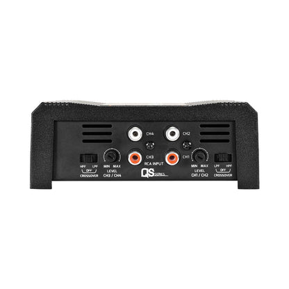 PRV AUDIO - 4 CHANNEL MINI COMPACT 400 WATT 4 CHANNEL AMPLIFIER (QS400.4 2OHM)