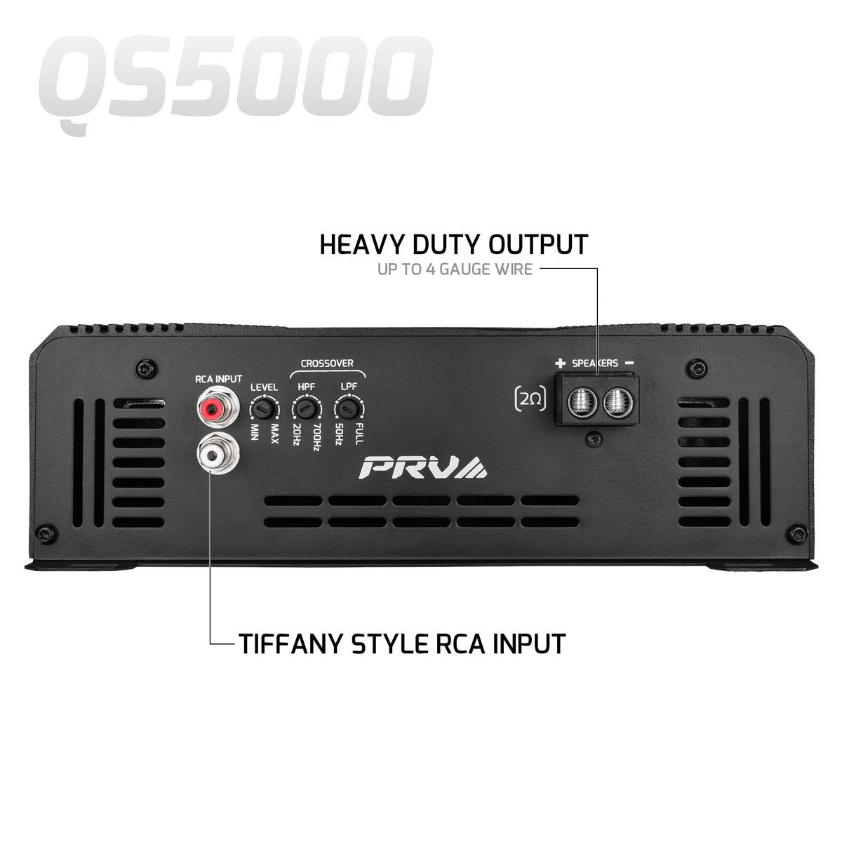 PRV AUDIO - 1 CHANNEL 5000 WATT AMPLIFIER 2 OHM STABLE (QS5000 2OHM)